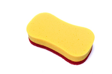 Sponge for car washing isolate on white background