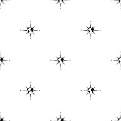 Wind rose vector icon