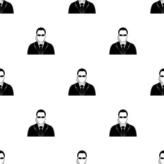 Bodyguard agent man simple icon
