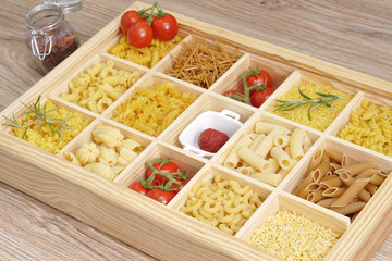Verschiedene Nudelsorten