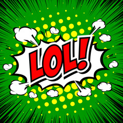 LoL! Comic Speech Bubble, Cartoon 