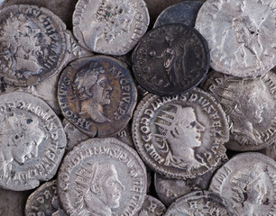 Ancient coin of the Roman Empire.