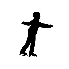 People Skating Flat Style Design