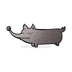 cartoon funny little dog