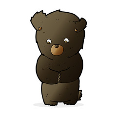 cute cartoon black bear