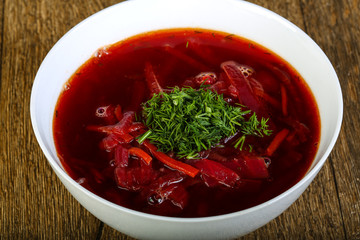Russian traditional soup - borscht