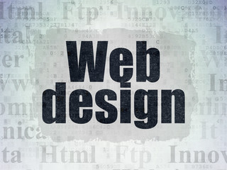 Web development concept: Web Design on Digital Paper background