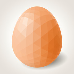 Abstract egg. Triangular style