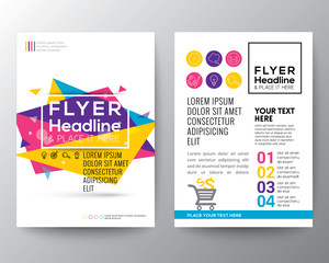Abstract Triangle shape Poster Brochure Flyer design Layout vector template
