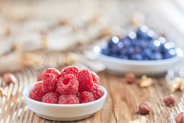 Antioxidant breakfast in the morniing light