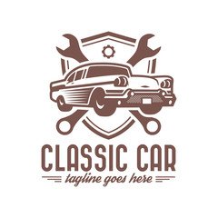 Fototapeta premium Vintage Car Logo template
