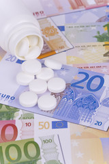 Pills and money