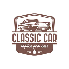 Vintage Car Logo template