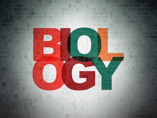 Science concept: Biology on Digital Paper background