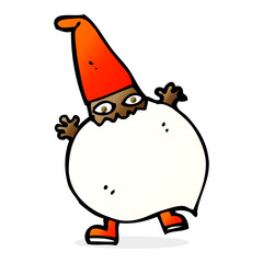 cartoon tiny santa