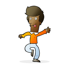 cartoon man dancing