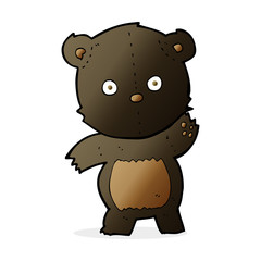 cute cartoon black bear