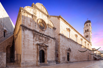 View of Stradun street in old Dubrovnik. Croatia.