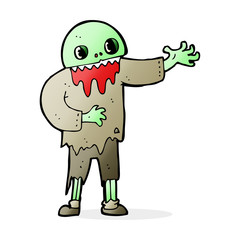 cartoon spooky zombie