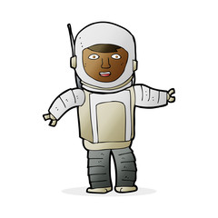 Obraz premium cartoon astronaut