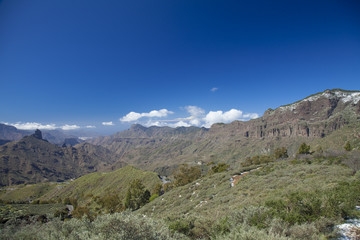 Gran Canaria, Caldera de Tejeda in February