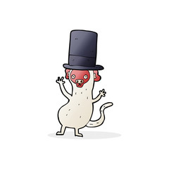 cartoon monkey in top hat
