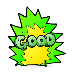 cartoon explosion good symbol