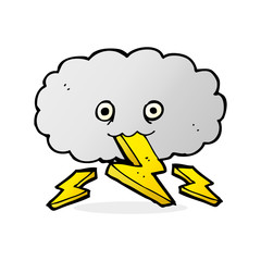 cartoon thundercloud