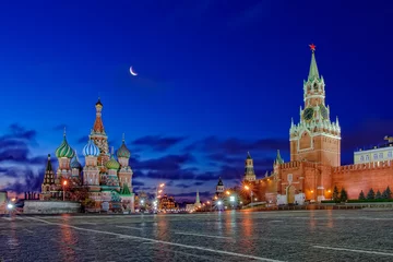 Foto op Plexiglas Moskou Московский кремль утром