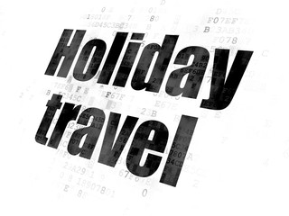Tourism concept: Holiday Travel on Digital background