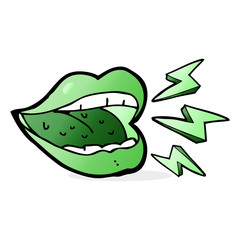 cartoon smiling halloween mouth