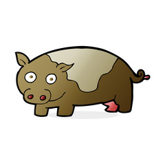cartoon pig