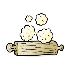 cartoon rolling pin