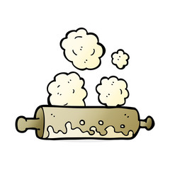 cartoon rolling pin