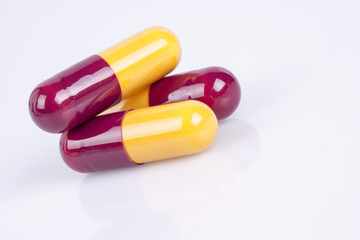 Colorful medical pills
