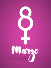 8 March. International Women's Day. Vector illustration