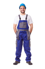 Full length portrait of a manual worker