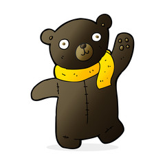 cute cartoon black teddy bear
