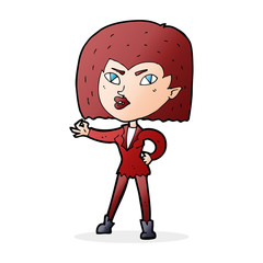 cartoon vampire girl