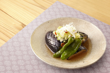 ナスの揚げ浸し