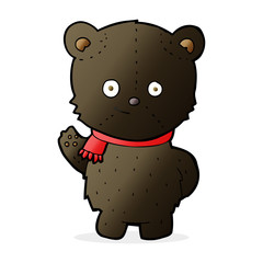 cute cartoon black bear