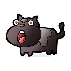 cartoon shocked cat