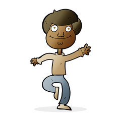 cartoon dancing man