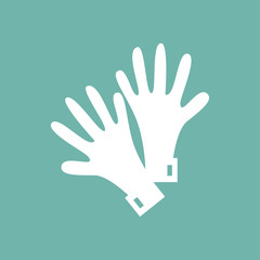 Garden gloves icon