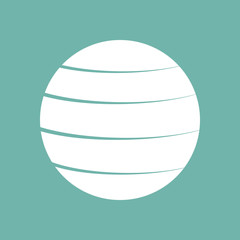 Fitness ball icon