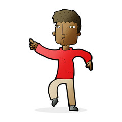 cartoon dancing man