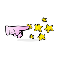 cartoon pointing hand