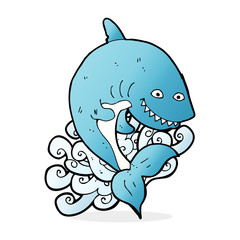 cartoon shark