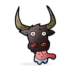 cartoon cow face
