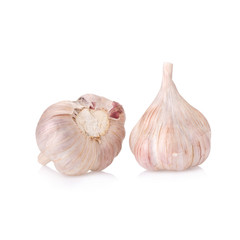 Obraz premium Garlic isolated on white background
